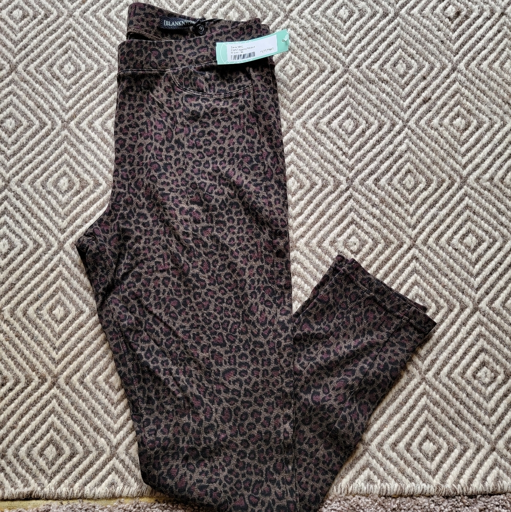 Blank NYC Clark cheetah ponte legging, NWT